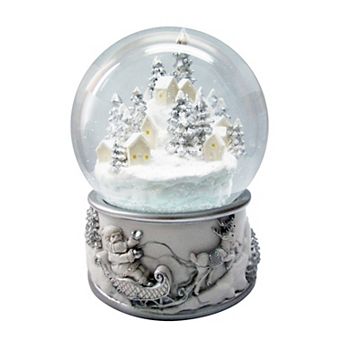 St. Nicholas Square® Metallic Holiday Village Snow Globe Table Decor