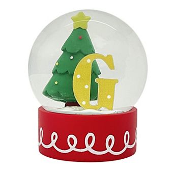 St. Nicholas Square® Monogram Mini Snow Globe Table Decor