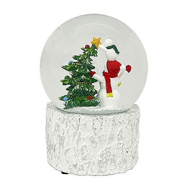 St. Nicholas Square® Snowman & Christmas Tree Musical Snow Globe Table Decor