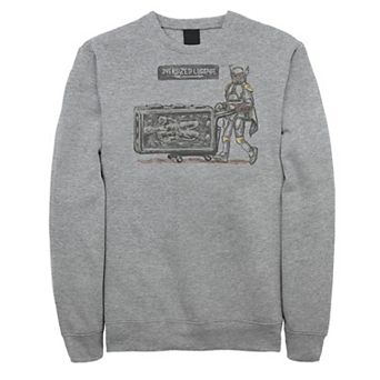 Men's Star Wars Boba Fett Oversized Graphic Sweatshirt