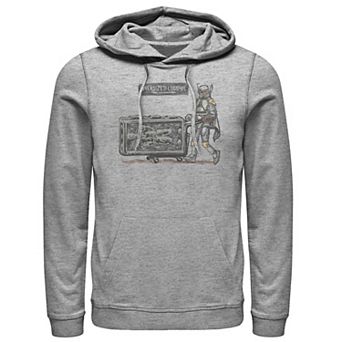 Men's Star Wars Boba Fett Oversized Graphic Hoodie