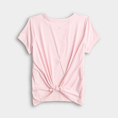 Girls 7-16 Tek Gear® Knot Back Tee