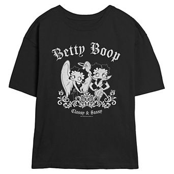 Juniors' Betty Boop Classy & Sassy Skimmer Graphic Tee