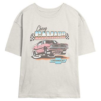 Juniors' Chevrolet Camaro American Muscle Skimmer Graphic Tee