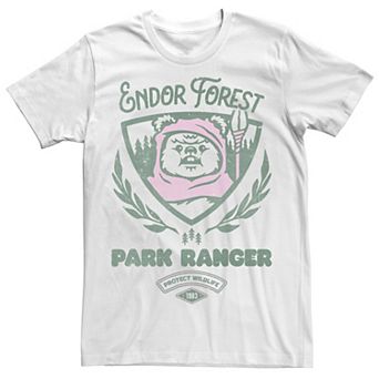 Men's Star Wars Ewok Park Ranger Graphic Tee