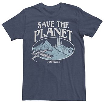 Men's Star Wars Alderaan Save The Planet Graphic Tee