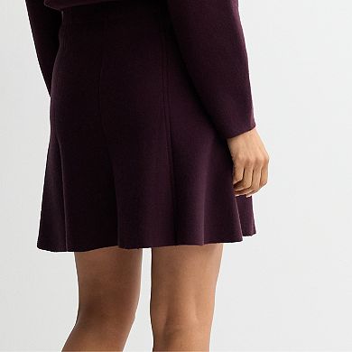 Women’s Nine West Flare Sweater Skirt