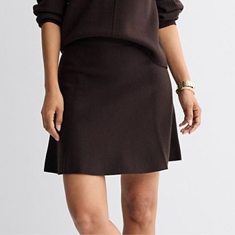Women’s Nine West Flare Sweater Skirt