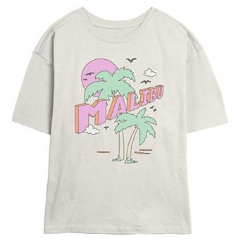 Juniors' Malibu Palms Skimmer Graphic Tee