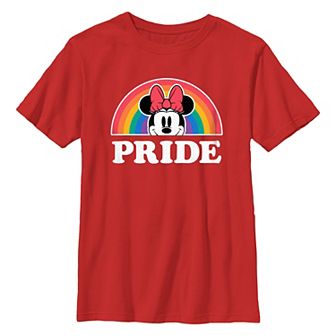 Disney's Minnie Mouse Rainbow Proud Boys 8-20 Graphic Tee