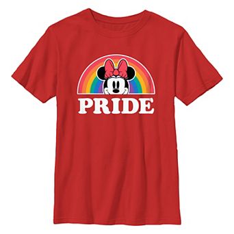 Disney's Minnie Mouse Rainbow Proud Boys 8-20 Graphic Tee