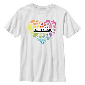 Boys 8-20 Minecraft Heart Graphic Tee