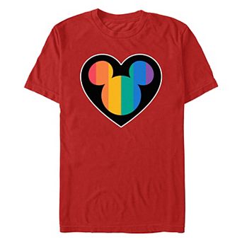 Disney's Mickey Mouse Heart Proud Men's Graphic Tee