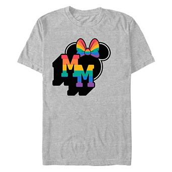 Disney's Minnie Mouse Rainbow Initials Men's Graphic Tee