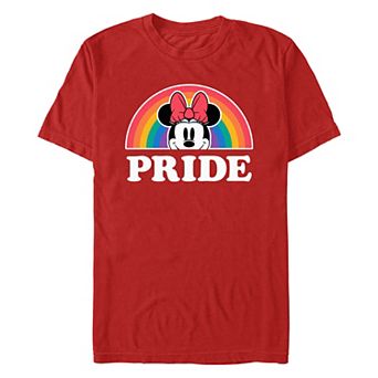 Disney's Minnie Mouse Rainbow Proud Men's Graphic Tee