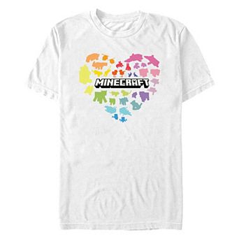 Men's Minecraft Heart Graphic Tee