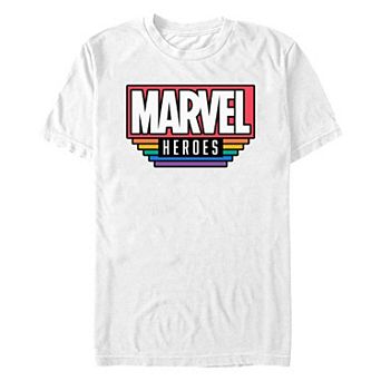 Men's Marvel Heroes Colorful Graphic Tee