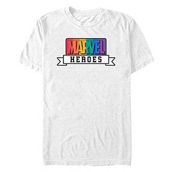 Men's Marvel Heroes Ribbon Graphic Tee