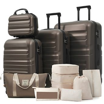 Merax Hardshell ABS Luggage Set - Lightweight & Durable Suitcases with Dual Spinner Wheels