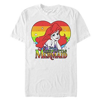 Disney Princess The Little Mermaid Rainbow Ariel Men's Graphic Tee