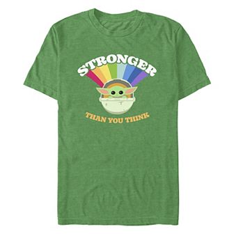 Men's Star Wars The Mandalorian Stronger Grogu Graphic Tee