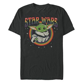 Men's Star Wars The Mandalorian The Child Groovy Style Graphic Tee