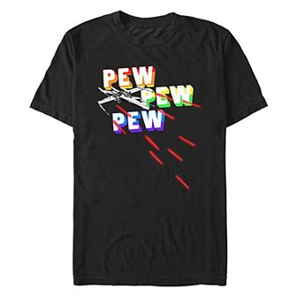 Men's Star Wars X-Wing Pew Pew Pew Graphic Tee