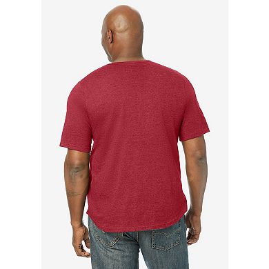 KingSize Men's Big & Tall Silver Cooling Pocket Crewneck