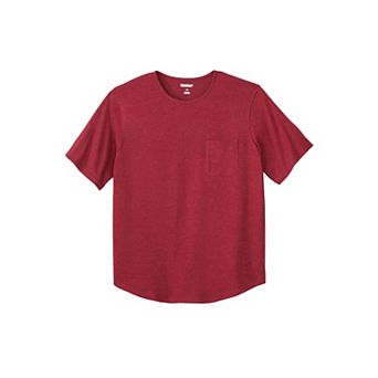 KingSize Men's Big & Tall Silver Cooling Pocket Crewneck