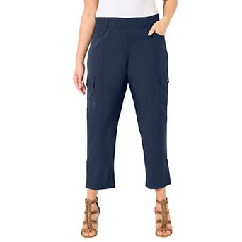 Catherines Women's Plus Size Petite Ari Performance Convertible Cargo Pant
