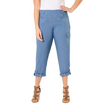 Catherines Women's Plus Size Petite Ari Performance Convertible Cargo Pant