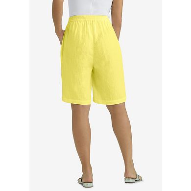 Jessica London Women's Plus Size Gauze Short