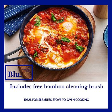 Blu. Cookware 11” Induction Frying Pan, Non-Toxic, Durable Non-Stick Ceramic