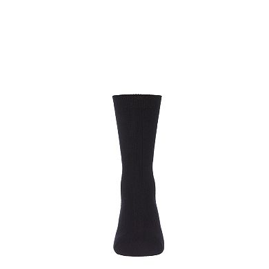 Woven Ribbed Blend Boy's Crew Socks