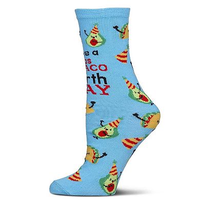 Women's Have A Fantastaco Birthday Greeting Card Socks