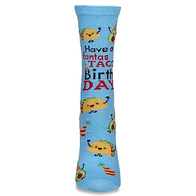 Women's Have A Fantastaco Birthday Greeting Card Socks