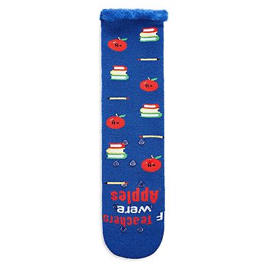 Women's If Teachers Were Apples Greeting Card Socks