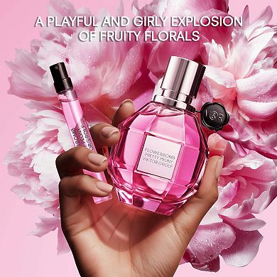 Flowerbomb Pretty Peony Eau De Parfum Travel Spray with Peony & Strawberry