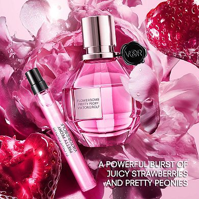 Flowerbomb Pretty Peony Eau De Parfum Travel Spray with Peony & Strawberry
