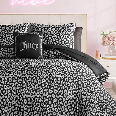 Juicy Couture Modern Leopard Satin Bedding Bed in a Bag