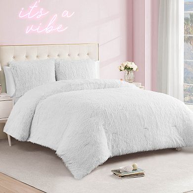 Juicy Couture Shaggy Comforter Set with Shams