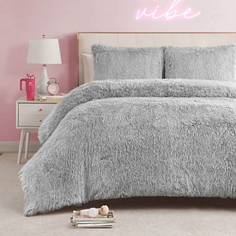 Juicy Couture Shaggy Comforter Set with Shams