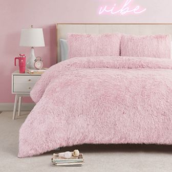 Juicy Couture Shaggy Comforter Set with Shams