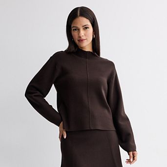Women's Nine West Mock Neck Pullover Sweater