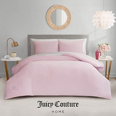Juicy Couture Solid Velour Comforter Set