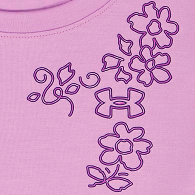 Baby & Toddler Girl Under Armour Short Sleeve Top & Printed Woven Short Set