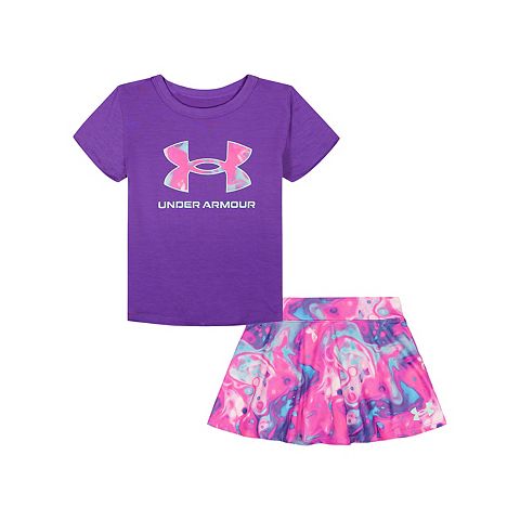 & Baby & Toddler Girl Under Armour Printed Top & Skort Set