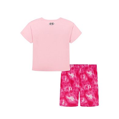 Baby & Toddler Under Armour Printed T-Shirt & Bike Short Set