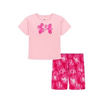 Girls 4-6x Under Armour 2 pc Printed T-Shirt & Bike Short Set