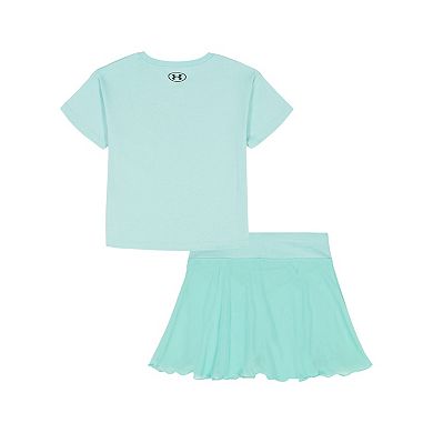 Girls 4-6 Under Armour 2-Piece Skort & Graphic Tee Set